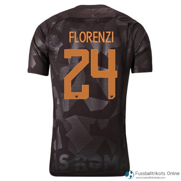 AS Roma Trikot Ausweich Florenzi 2017-18 Fussballtrikots Günstig